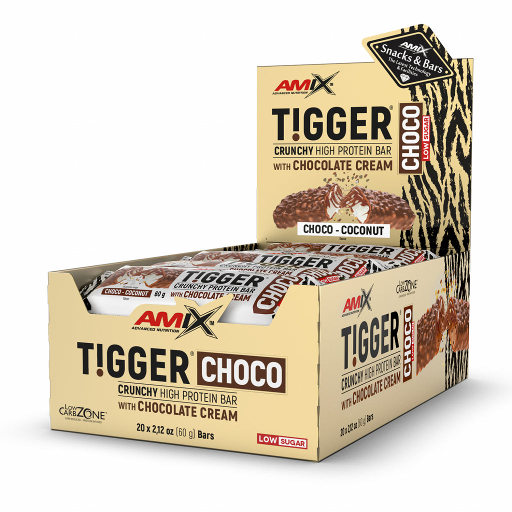 AMİX Tigger Zero CHOCO Protein Bar Box 20 x 60 g