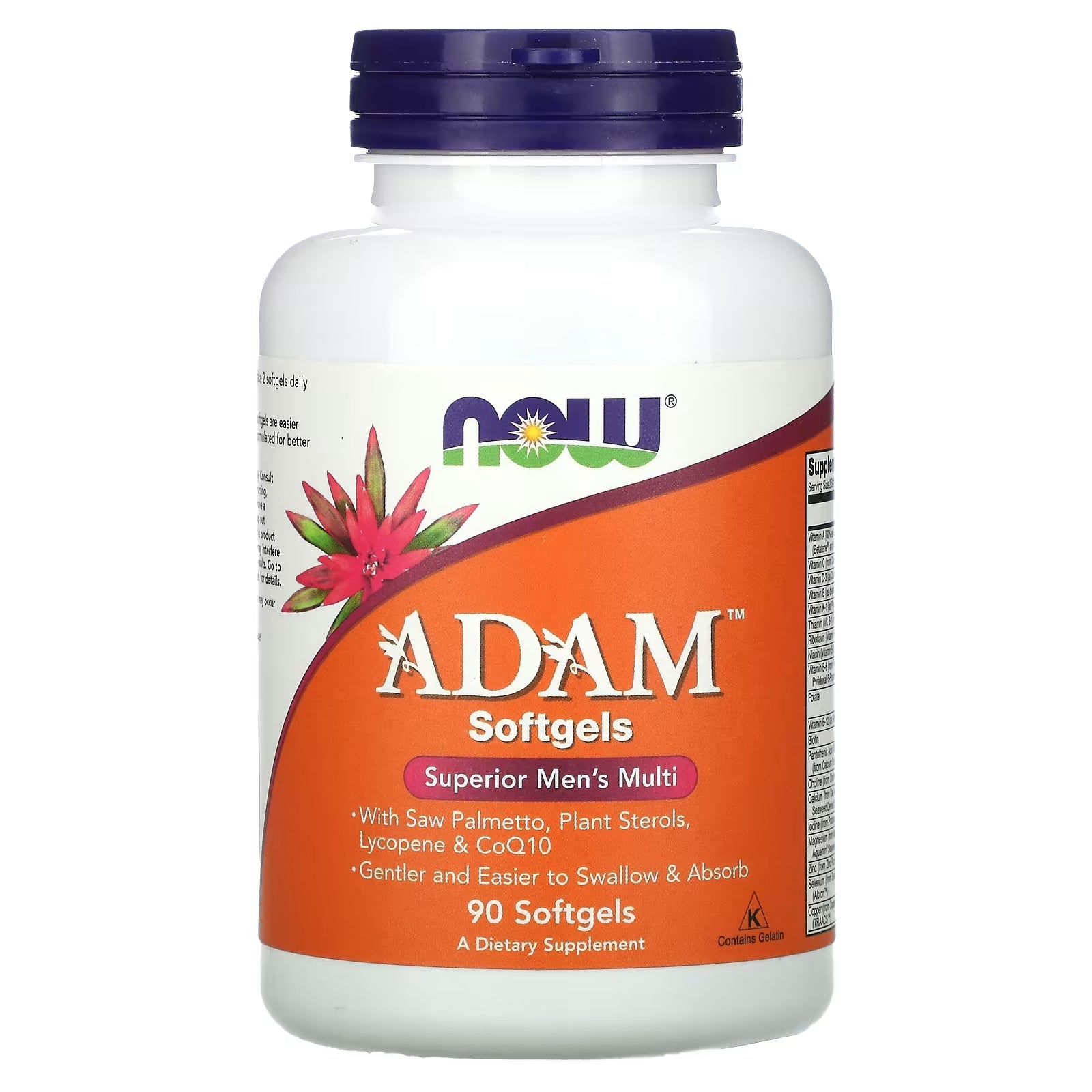 NOW Foods ADAM Superior Men's Multi Vitamin 90 Softgels