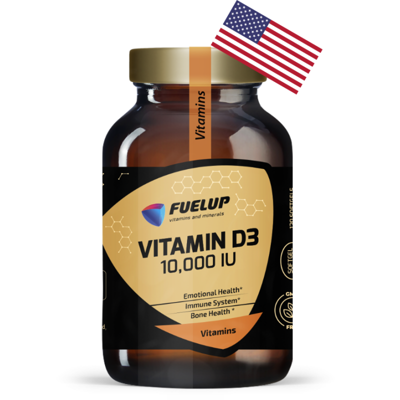 FuelUp Vitamin D3 10000 IU 120 softgels