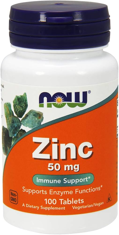 Now Foods Zinc Çinko 50 mg, 100 Tablet
