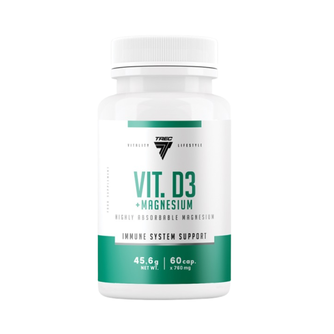 Trec Nutrition Vitamin 2000 IU D3  Magnesium(Magnezyum)  Vitamin D 60 caps