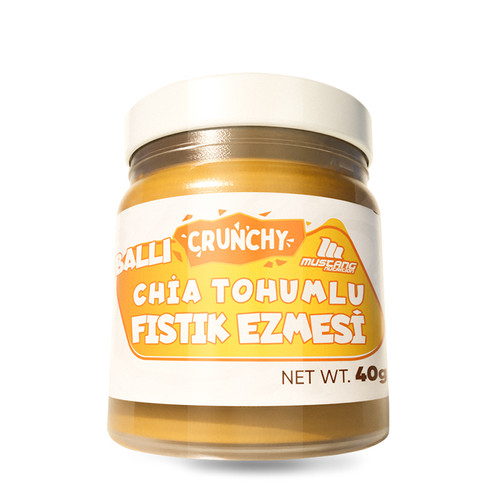 Mustang Nutrition Ballı Chia Tohumlu Fıstık Ezmesi 40 Gr | Provitamin